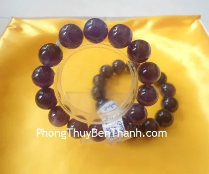 Chuỗi thạch anh tím đậm Uruguay A+++(23g,20 hạt) S6361-S6-1698