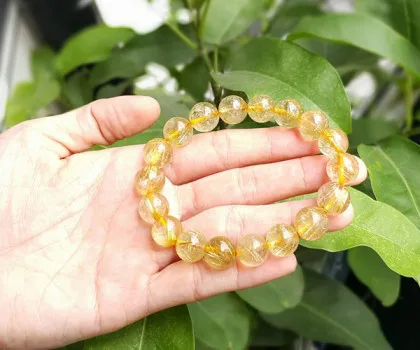 Chuỗi thạch anh tím đậm Uruguay A+++ (29g-20 bi) S6361-S2-1836